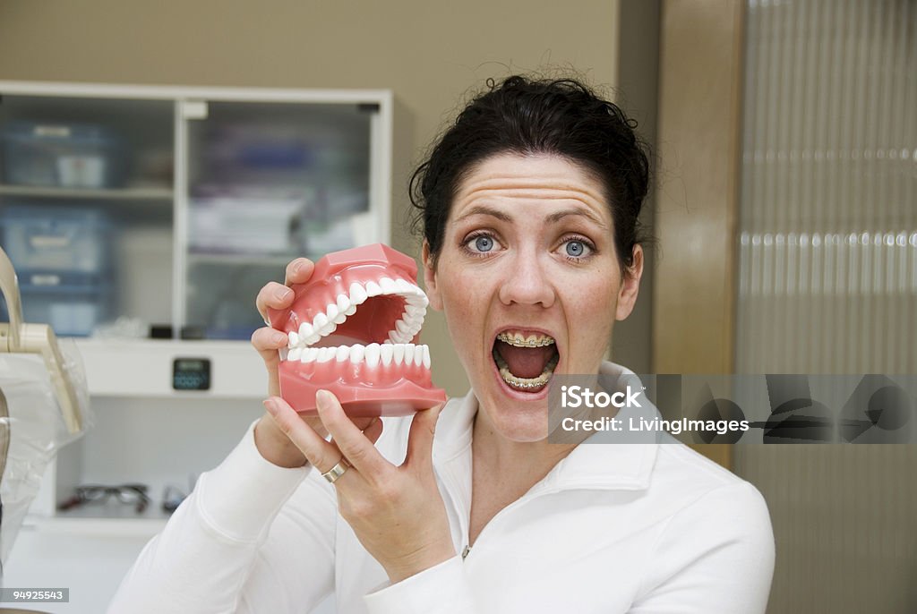 Playing with Big Mouth  Adult Stock Photo