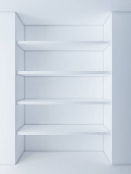 istock White shelf In the wall niche mock up in empty room 949258286