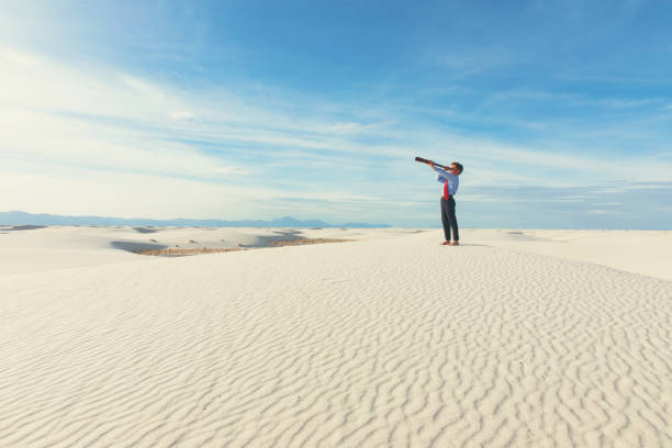 istock Young Business Boy Searches for Business Opportunity 949264990