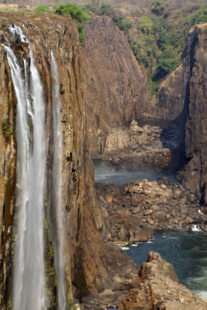 istock Zambezi River flowing below Victoria Falls 949268368
