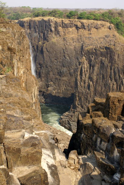 istock Zambezi River flowing below Victoria Falls 949269526