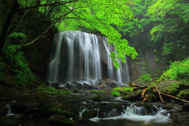 istock Summer Tatsuzawa immobile waterfall 949278284
