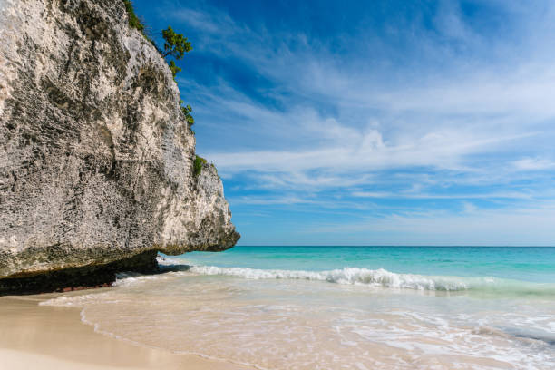 istock Rock and beach in Tulum 949278744