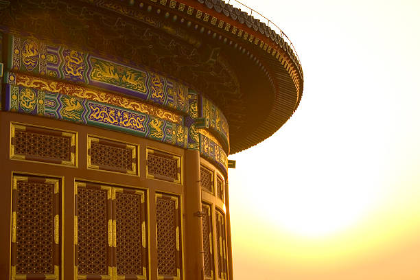 Beijing, China - Jan 10 2020: The Temple of Heaven is an imperial complex of religious buildings