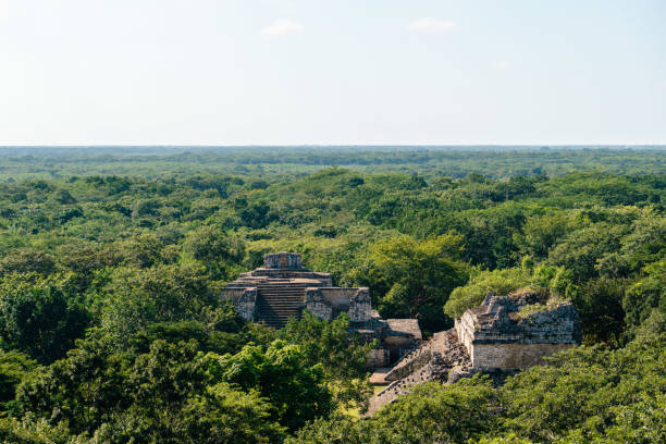 istock Ek Balam Ancient Mayan ruins in the jungle 949286184