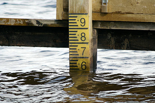 tiefe meter - tiefenmessgerät stock-fotos und bilder