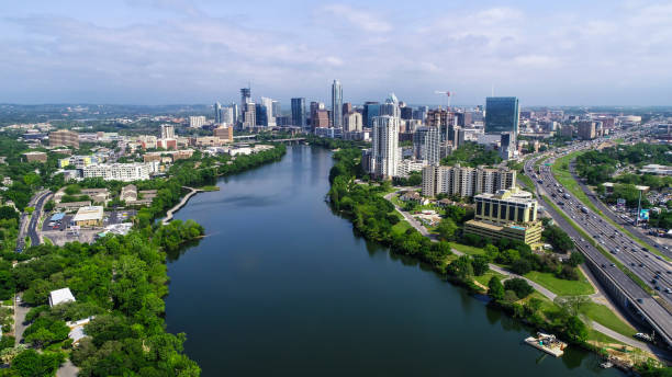 istock Austin Texas skyline Cityscape aerial drone view 949288776