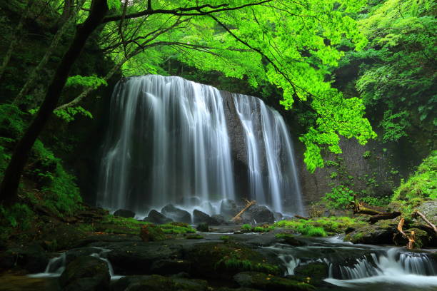 istock Summer Tatsuzawa immobile waterfall 949288880