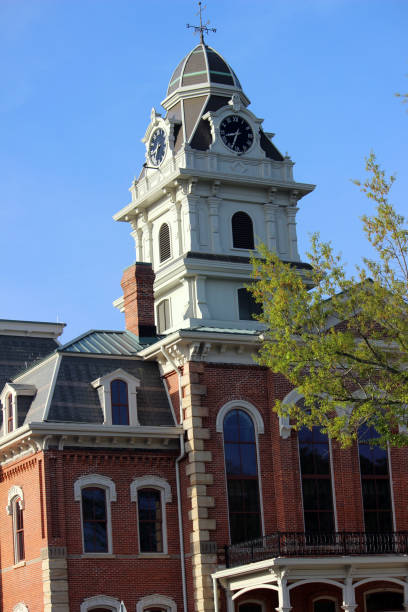 istock Historic Clock Tower on Sparta, Georgia, Courthouse 949289946