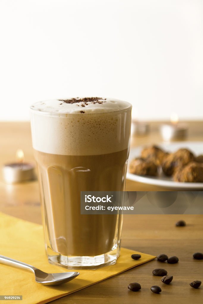 Cafe Macchiato Hintergrund mit copyspace - Lizenzfrei Alkoholfreies Getränk Stock-Foto