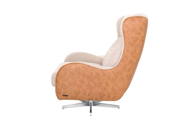 istock armchair. Modern designer chair on white background. Texture chair. 949295886