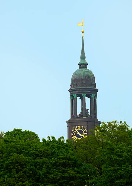 istock Top of hamburg's main church St. Michaelis 94929891