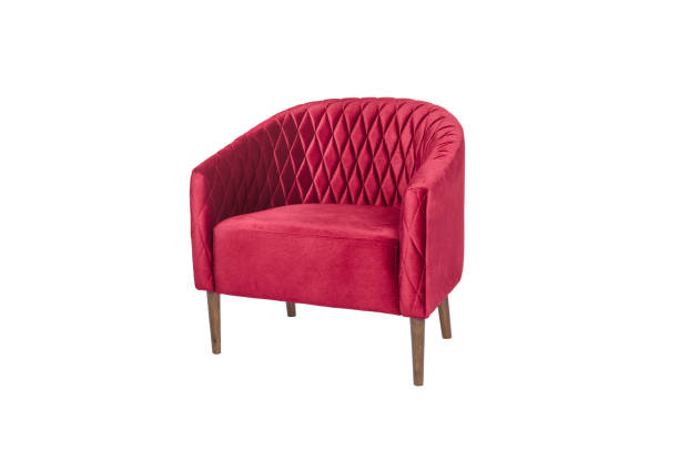 istock armchair. Modern designer chair on white background. Texture chair. 949299544