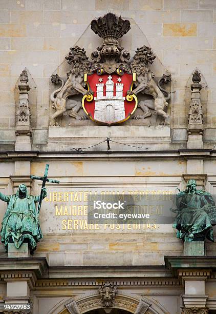 Coat Of Arms Detail On Hamburg City Hall Stock Photo - Download Image Now - Coat Of Arms, Hamburg - Germany, Architecture