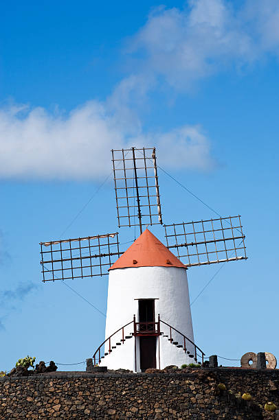 istock historic windmill, Jardin de Cactus, lanzarote 94930141