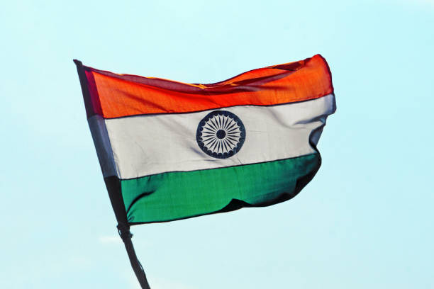 istock Flag of India on the mast 949302436