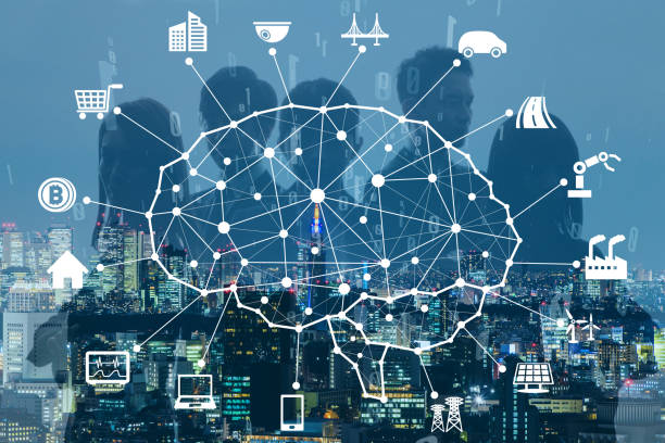 Business and AI(Artificial Intelligence) concept.