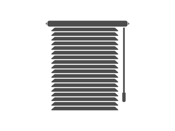 Window Blinds icon Vector graphic art work Blinds stock illustrations