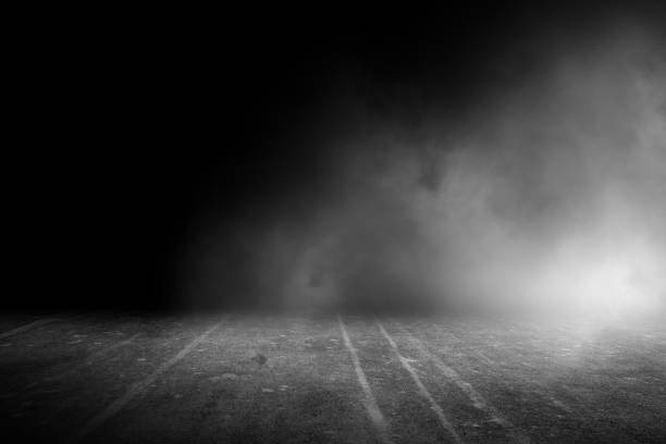 istock Texture dark concrete floor with mist or fog 949303180