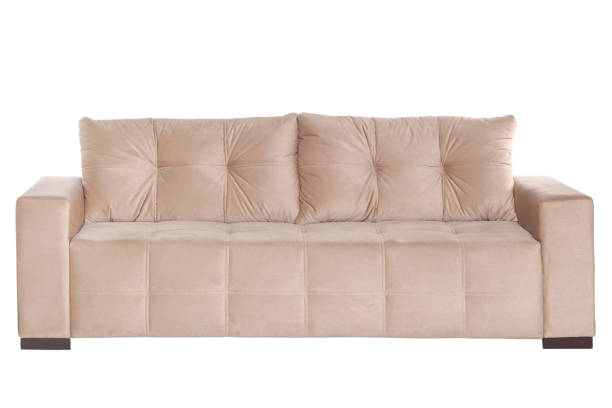 istock modern beige suede couch sofa   isolated on white background 949303264