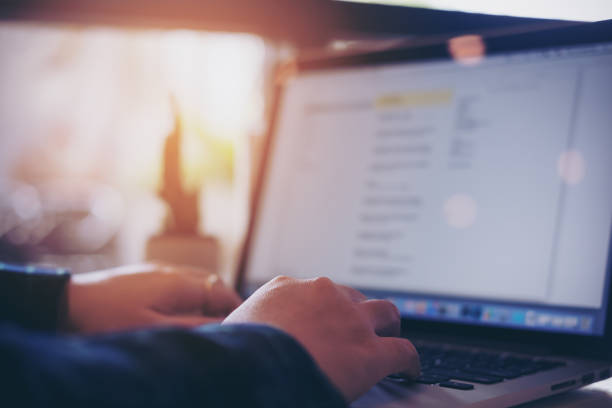 istock A business woman working and typing on laptop keyboard 949303474