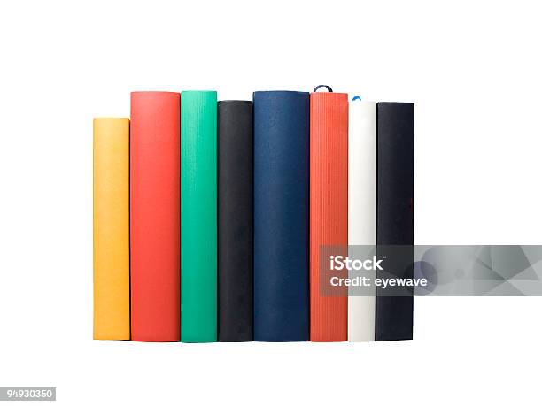 Multicolored Book Backs Stock Photo - Download Image Now - Book Spine, Blank, Multi Colored