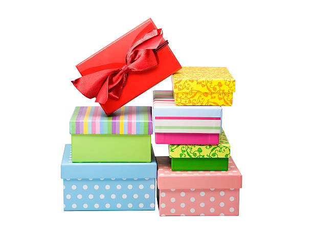 istock pile of gift boxes isolated on white 94930371