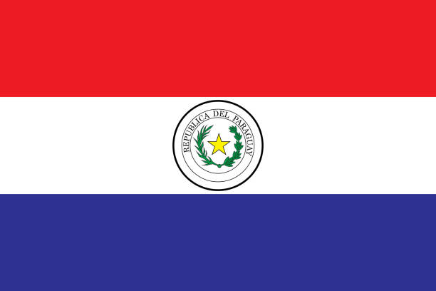 パラグアイのベクトル図旗 - パラグアイ点のイラスト素材／クリップアート素材／マンガ素材／アイコン素材