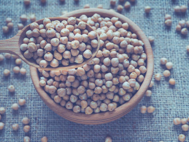 istock Chickpea beans. Ingredient for healthy vegetarian meals. Toning. 949336082