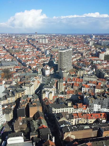 istock Rooftops of brussels belgium europe capital 949342944