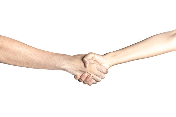 istock Hand open and ready to help or receive. Gesture isolated on white background with clipping path. 949346312