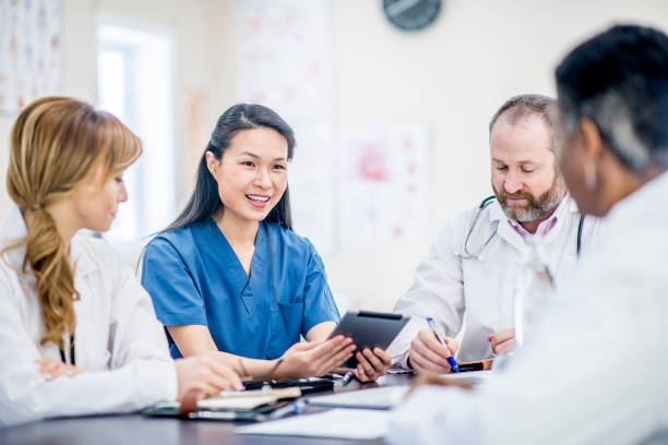 istock Group Of Doctors Having A Meeting 949347554