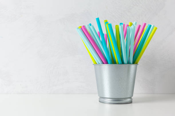 istock Colored tubules for juice and cocktails 949347590