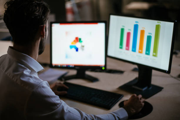 istock Market research through sales diagrams 949349712