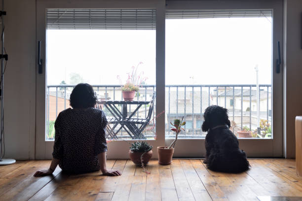 istock sad woman sitting and looking out the window 949350720