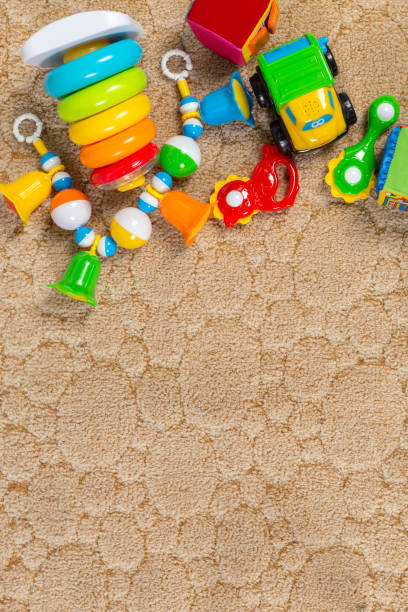 istock children toys, top view 949352680