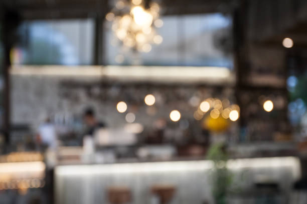 istock Blurred of coffee shop background 949352926