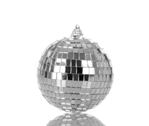 istock Beautiful mirror Christmas tree ball, isolated on white 949359278