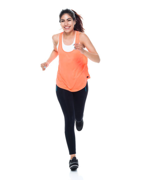 istock Woman in exercise clothes running 949359512
