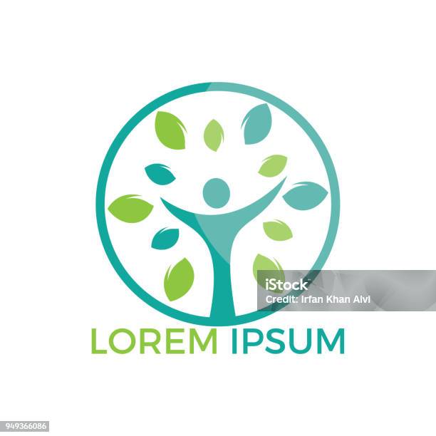 Tree People Design Tree People Vector Design Healthy People Vector Design Stock ...