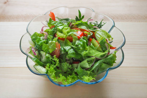 istock A light salad of vegetables. Summer salad. 949371648