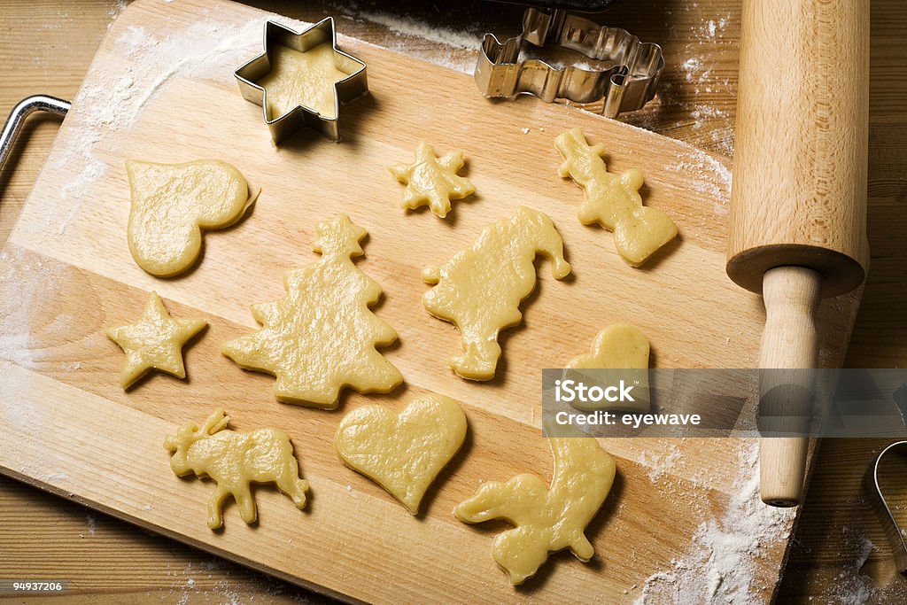 preparing christmas cookies  Angel Stock Photo