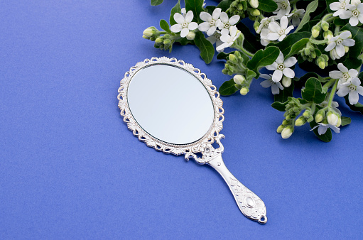 background image of the hand mirror