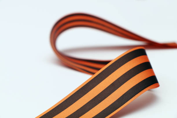 Commemorative St. George ribbon on a white background