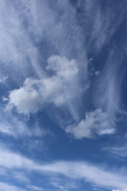 istock Close up image of cumulus and cirrus clouds, cloudscapes, full frame, close up, in rural setting 949383786