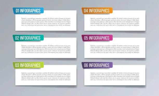 Vector illustration of Business infographics. Creative concept with options, steps or processes.