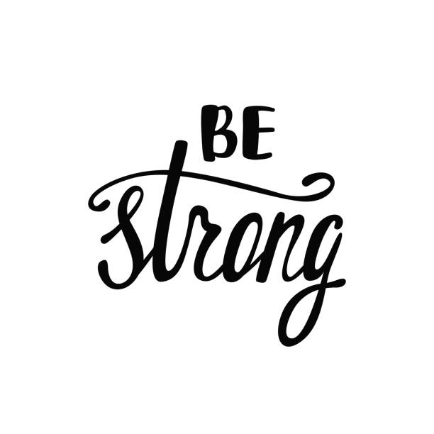 Be strong. Inspirational quote Be strong. Inspirational quote. Handwritten modern calligraphy phrase. Lettering in boho style for print and posters. Motivation quotes collection. Typography poster design. lance armstrong foundation stock illustrations