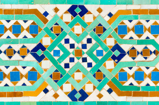 istock Moroccan tile with traditional patterns, Colorful Moroccan tiles 949404646