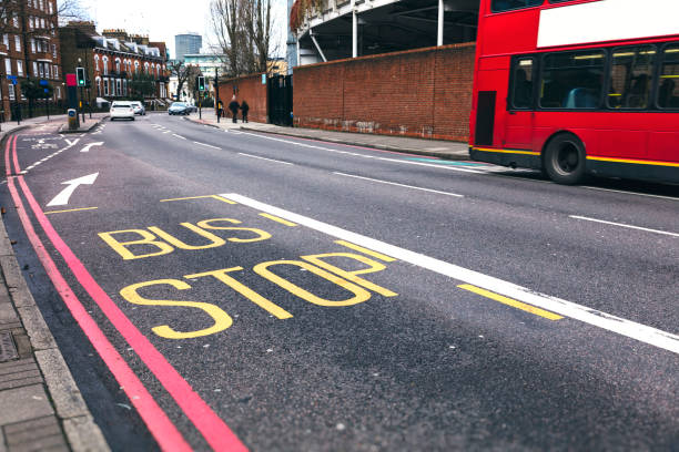 istock London red bus on the bus lane 949405186