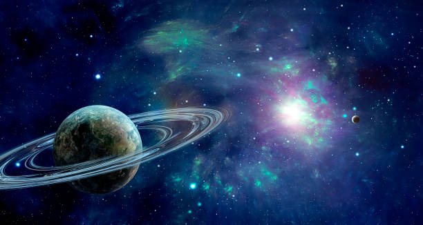 istock Space scene. Blue colorful nebula with two planets. http://chamorrobible.org/gpw/gpw-20061021.htm 949405920